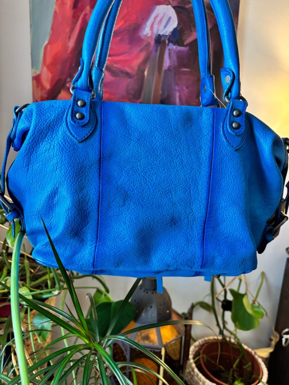 We The Free Baby Emerson Tote Bag - Aqua Blue  - NWT- Free People - Picture 12 of 12